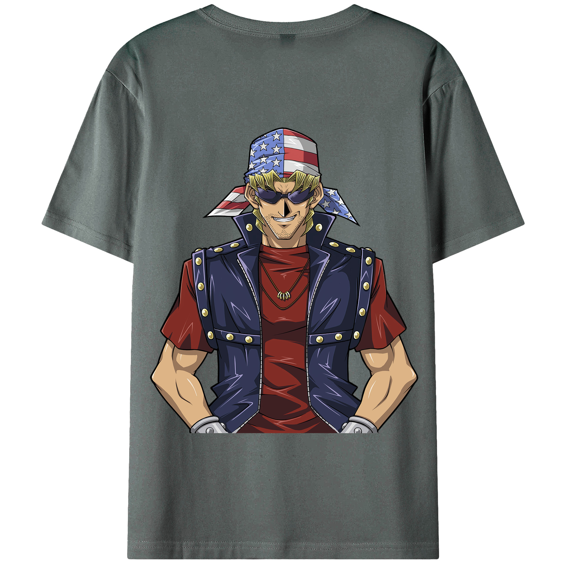 （画像用） 遊☆戯☆王 Yu-Gi-Oh! 綿100％半袖Tシャツ（背面プリント）